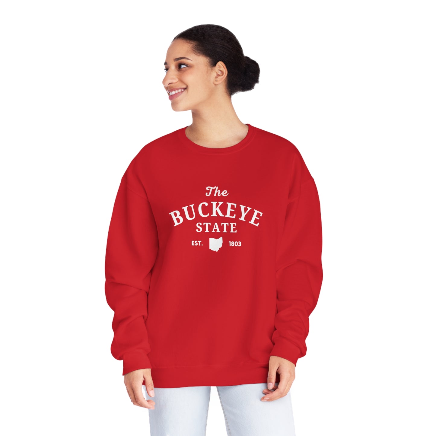 The Buckeye State - Embroidered Crewneck Sweatshirt