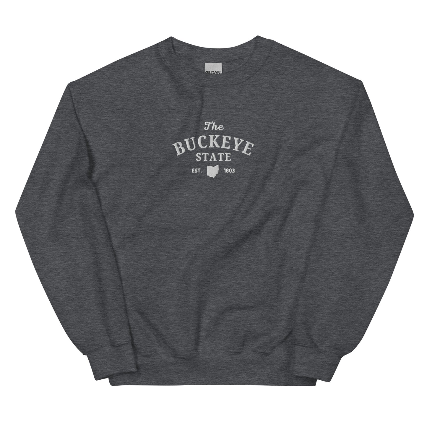 The Buckeye State - Embroidered Crewneck Sweatshirt